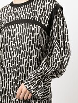 Thumbnail for your product : Paule Ka Brushstroke-Print Shift Dress