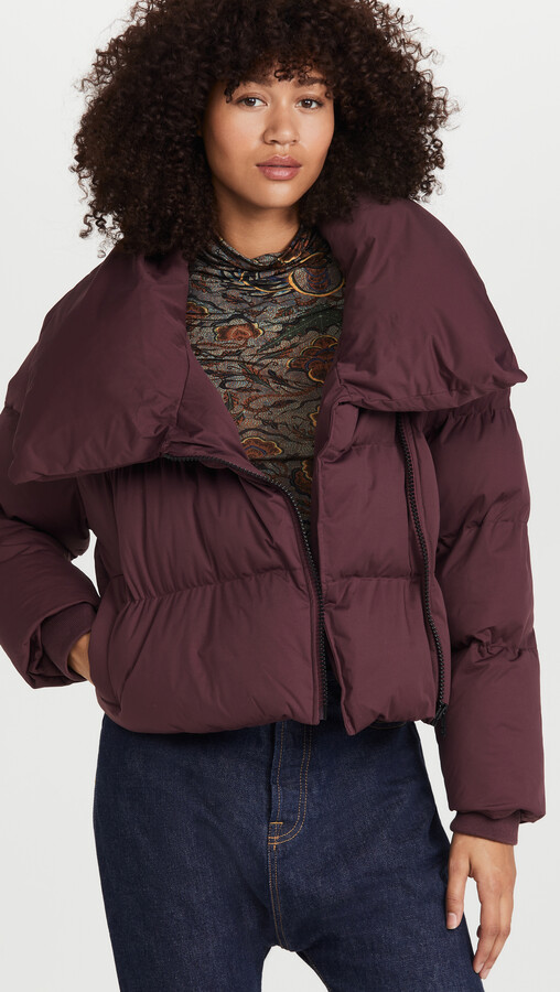 asymmetrical down jacket