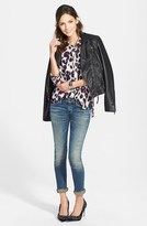 Thumbnail for your product : Lucky Brand 'Major' Lambskin Leather Moto Jacket
