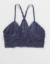 Thumbnail for your product : aerie Paradise Lace Padded Racerback Bralette