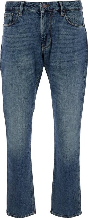 Emporio Armani J06 Slim-Fit Washed Denim Jeans