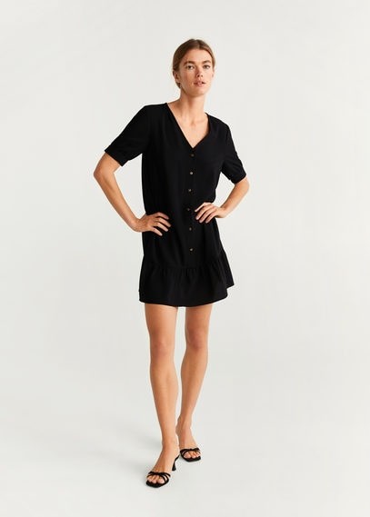 mango short ruffle dress