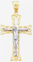 Thumbnail for your product : Fine Jewelry 14K Two-Tone Gold Crucifix Cross Pendant