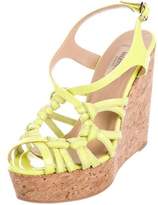 Thumbnail for your product : Valentino Patent Leather Wedge Sandals