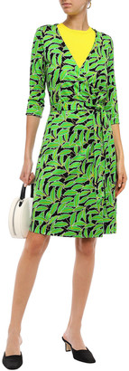 Diane von Furstenberg Printed Silk-jersey Wrap Dress