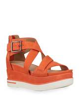 Thumbnail for your product : Eileen Fisher Boost Leather Platform Sandals