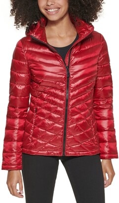 Calvin Klein Women's Hooded Packable Shine Down Puffer Coat, Created for  Macy's - ShopStyle