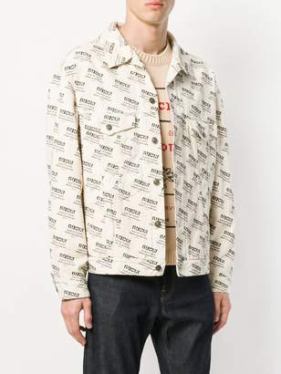 Gucci stamp denim jacket