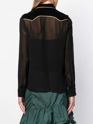 Pinko contrasting trimmed shirt