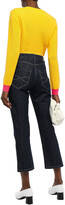 Thumbnail for your product : Chinti and Parker Chinti & Twin Heart Embroidered Wool And Cashmere-blend Sweater