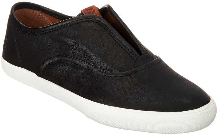 frye leather slip on sneaker