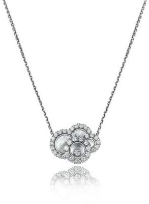 Chopard Happy Dreams Diamond, Mother-Of-Pearl & 18K White Gold Pendant Necklace