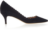 Thumbnail for your product : J.Crew Scalloped suede pumps