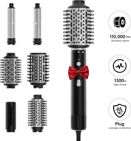 NICEBAYHairDryerBrush,HotAirStylerwith110000RPMBrushlessMotor,BlowDryerBrushforFastDryingCurlingVolumizingStraighteningStyling
