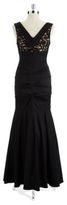 Thumbnail for your product : Xscape Evenings V-Neck Lace Accented Gown