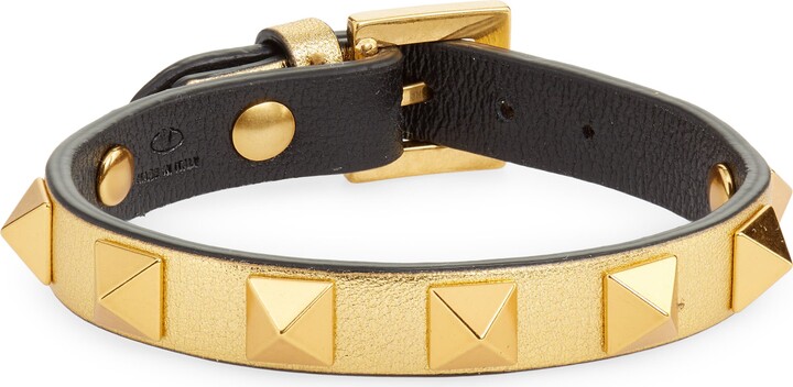Valentino Garavani Valentino Rockstud Small Leather Bracelet - ShopStyle