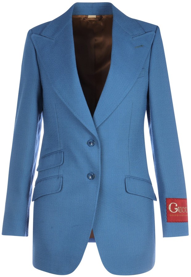 blue gucci blazer