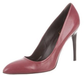 Roger Vivier Leather Pointed-Toe Pumps