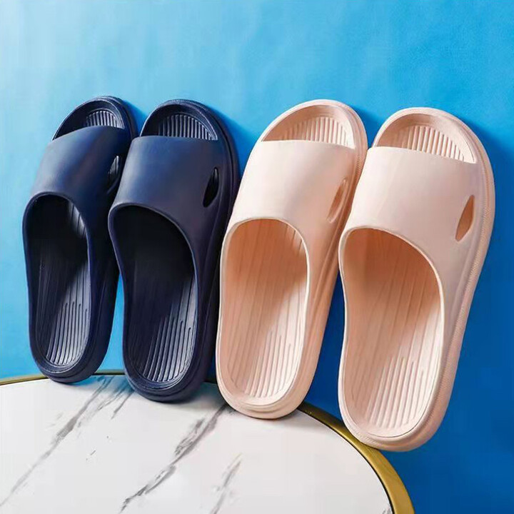 Home Slippers Women & apos;s Men & apos;s Couple Bathroom Indoor Slippers Eva Material One-piece Summer Home Use Sandals