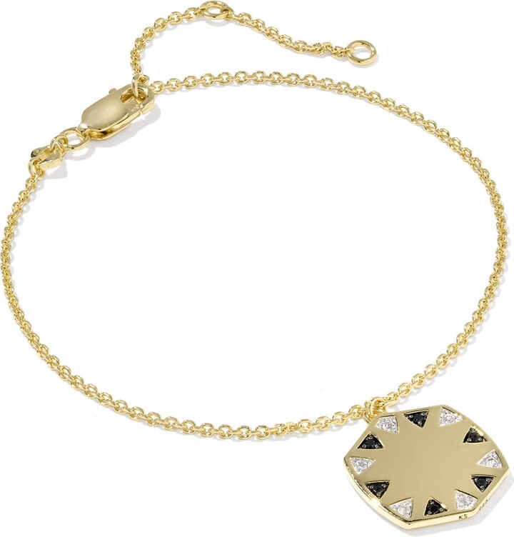 Kendra Scott Large Metal Davie 18k Gold Vermeil Delicate Chain Bracelet | Topaz/Metal
