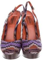 Thumbnail for your product : Missoni Chevron Slingback Sandals