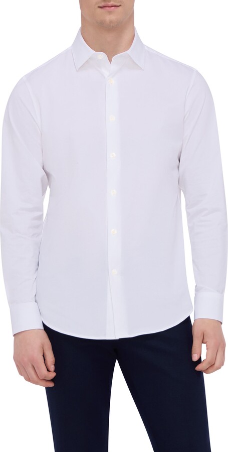 Bugatchi OoohCotton® Solid Button-Up Shirt