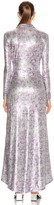 Thumbnail for your product : Paco Rabanne Maxi Shirt Dress in Silver Hortensia Acid Flow | FWRD