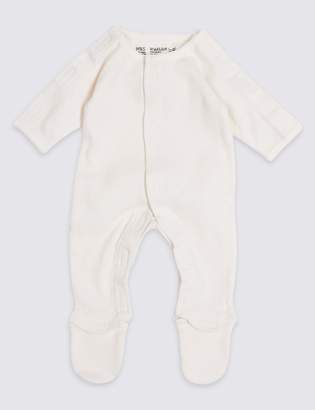Marks and Spencer Adaptive 3 Pack Premature Pure Cotton Sleepsuits