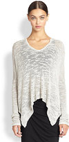 Thumbnail for your product : Helmut Lang Draped Silk Slub Knit Sweater