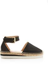 Thumbnail for your product : See by Chloe Glyn Leather Platform Ankle Strap Espadrilles