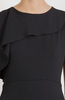 Thumbnail for your product : Maje Asymmetrical Flounce Sheath Dress