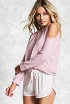 Thumbnail for your product : Forever 21 Open-Shoulder PJ Top
