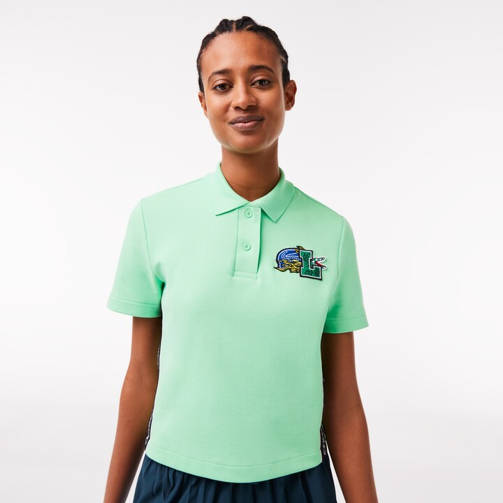 Lacoste Women's Regular Fit Comic Badge Polo - ShopStyle Tops
