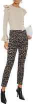 Thumbnail for your product : Alice + Olivia Good Cropped Leopard-print High-rise Skinny Jeans