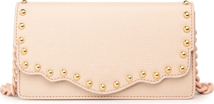 Thale Blanc - Audreyette Pochette With Studs In Nude - ShopStyle ...