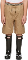 Thumbnail for your product : Burberry Kids Beige Icon Stripe Shorts