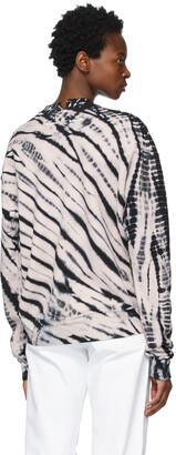 Proenza Schouler Black & Beige White Label Tie-Dye Sweatshirt