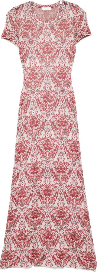Rabanne Paisley Jacquard Maxi Dress