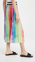 Thumbnail for your product : le superbe Watercolor Rainbow Pleated Skirt
