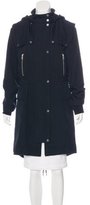 Thumbnail for your product : A.L.C. Hooded Knee-Length Coat w/ Tags