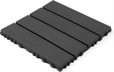 CHUANGYIWANGLUO Plastic Interlocking Decking Tiles 44 Packs Of Terrace Decking Tiles 12 Inches X 12 Inches Waterproof For All-Weather Use Backyard Pool Decking Til