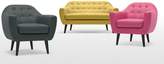 Thumbnail for your product : Ritchie 2 Seater Sofa, Pearl Grey with Rainbow Buttons