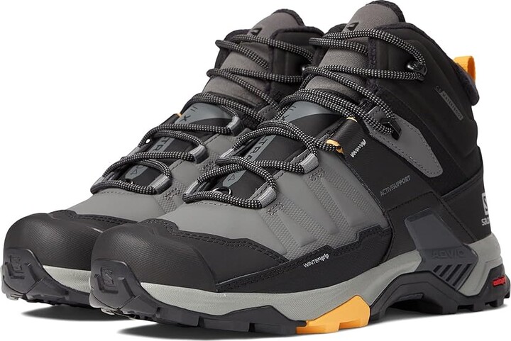 Salomon X Ultra 4 Mid Winter TS CS WP (Quiet Shade/Black/Warm Apricot)  Men's Shoes - ShopStyle Boots