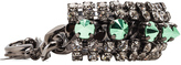 Thumbnail for your product : Iosselliani Simple Studs Bracelet in Crystal & Green