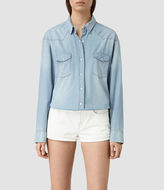 Thumbnail for your product : AllSaints Gemma Long Sleeve Shirt