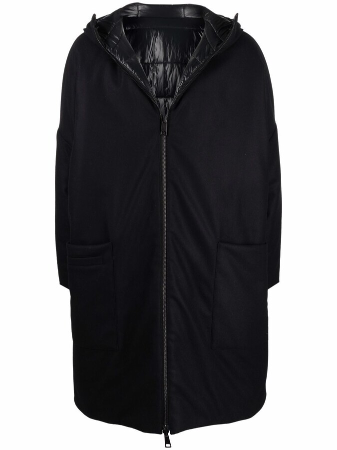 zip up wool coat