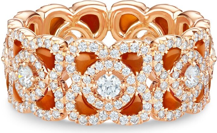 de Beers Jewellers 18kt White Gold Enchanted Lotus Diamond Ring