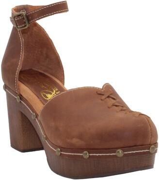clog with ankle strap