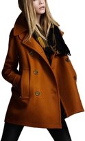 Thumbnail for your product : Zilcremo Women Winter Elegant Double Breasted Thicken Woolen Trenchcoat Outcoat XL