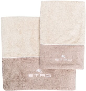 ETRO HOME Logo-Embroidered Towel Set